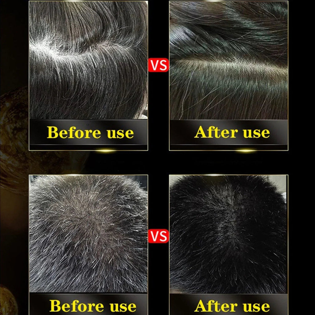 3 in 1 Black Hair Dye Shampoo - Style Elevates