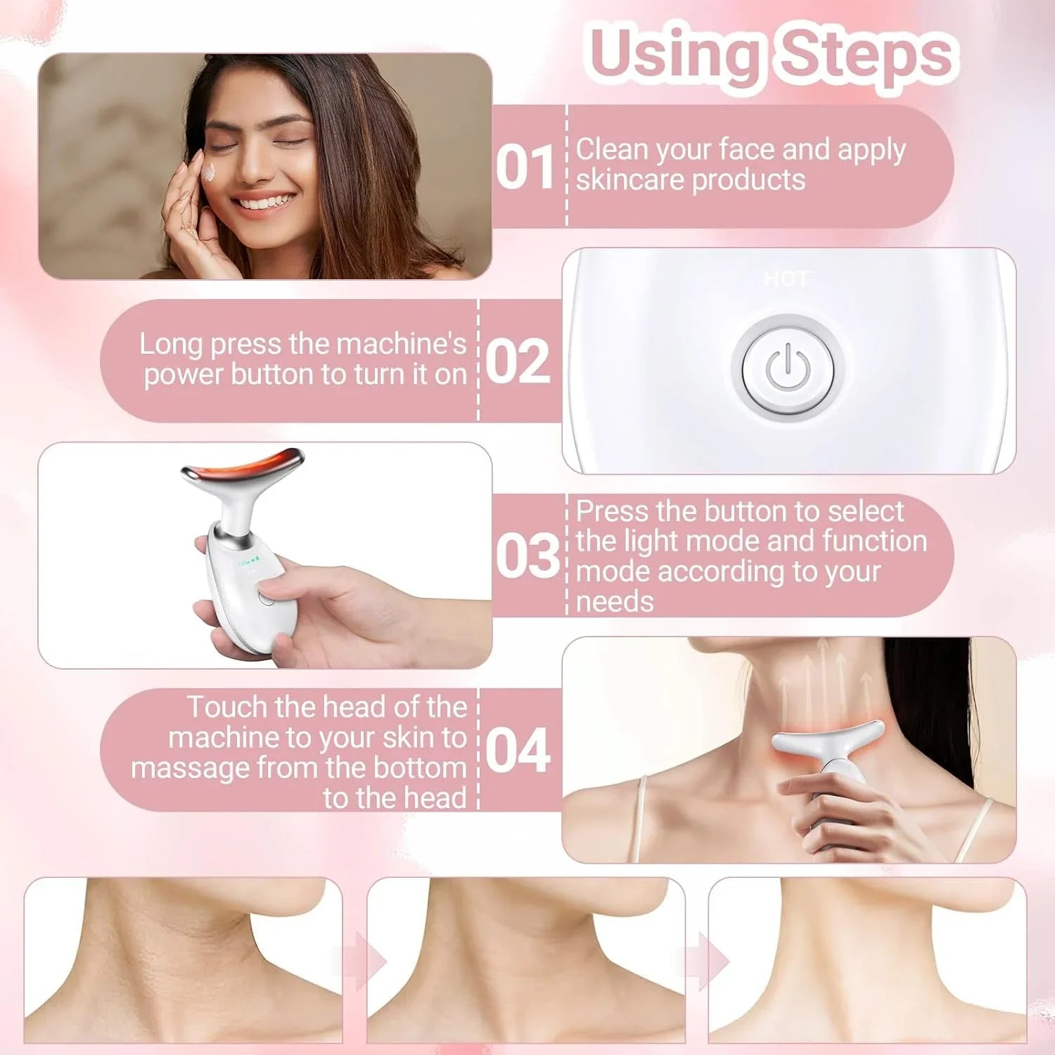 7 Color V Face Massager - Style Elevates