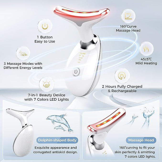 7 Color V Face Massager - Style Elevates