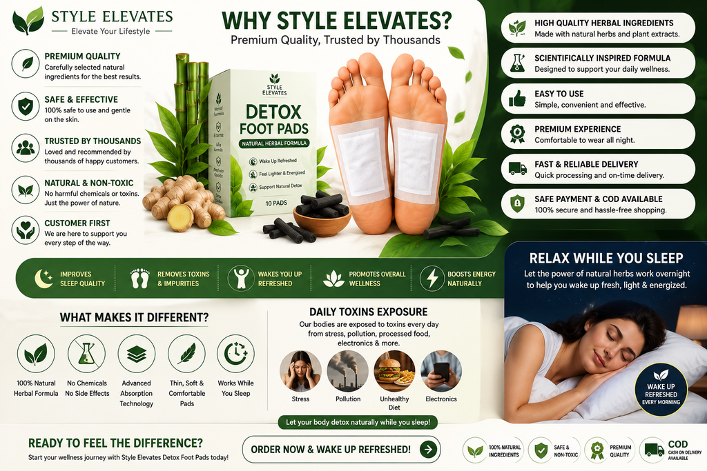 Herbal Detox Foot Pads - 100% herbal ingredients