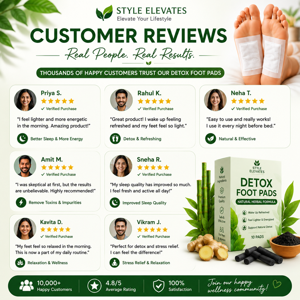 Herbal Detox Foot Pads - overnight use benefits