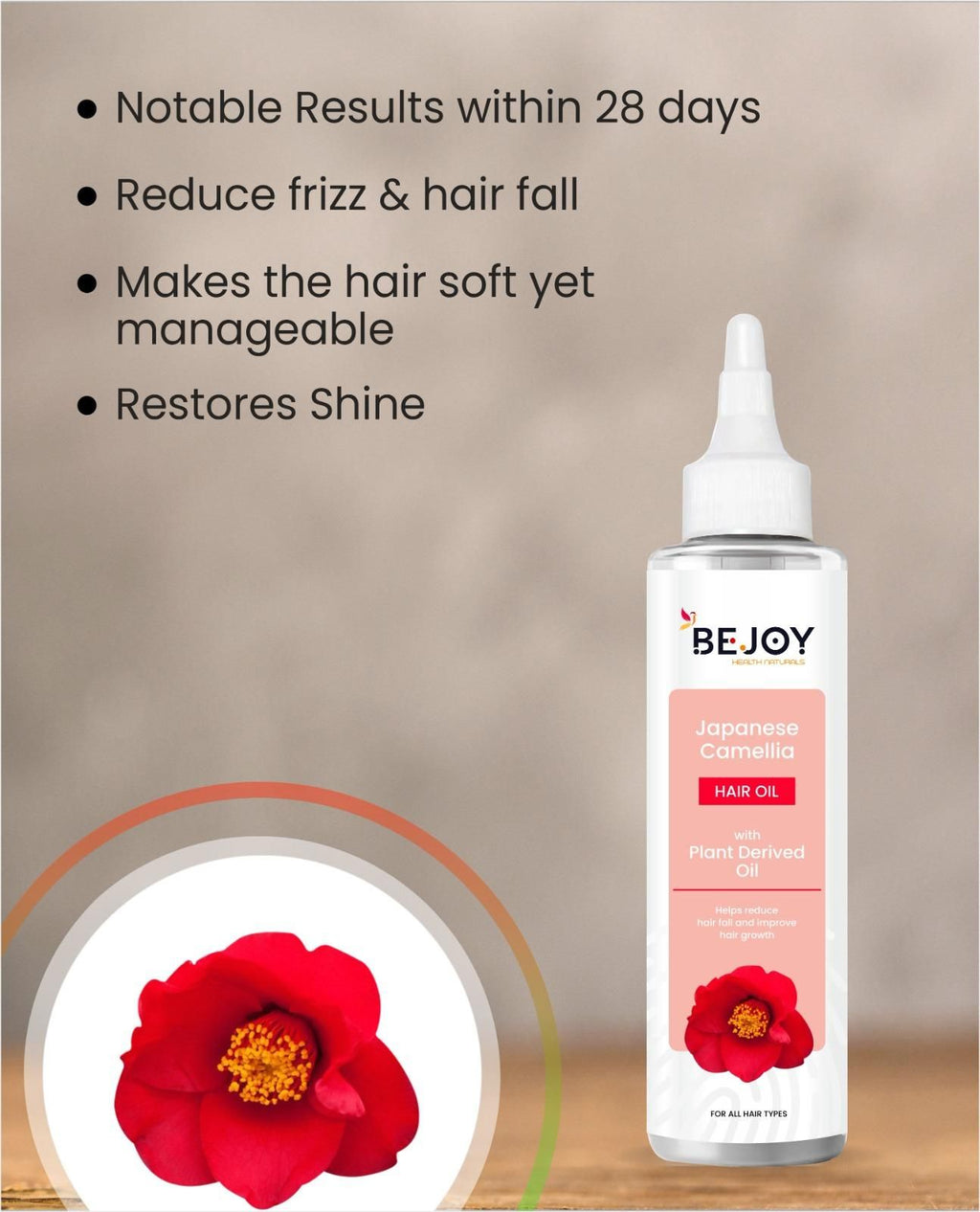 Bejoy Japanese Camellia Hair Oil 150 ml (Pack of 2) - Style Elevates