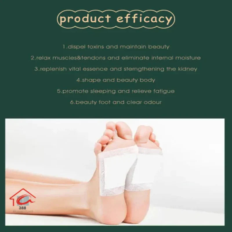 100% Herbal & Gentle Ingredient Detox Foot Pads