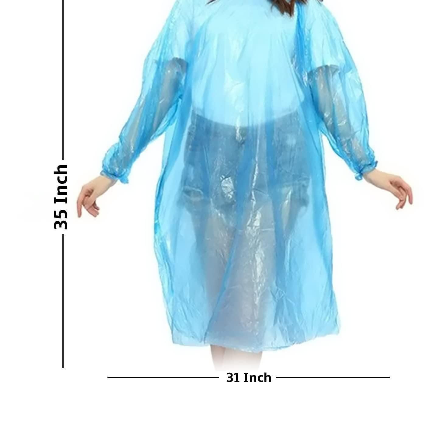 FULLY Reusable Wallet Rain Card Rain Coat for Adults (Set of 5) Multicolour - Style Elevates