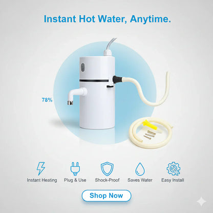 Instant Electric Water Geyser, Portable Geyser, Mini Geyser