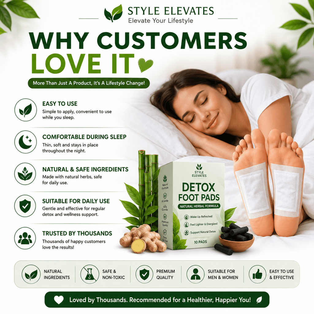 Herbal Detox Foot Pads - packaging front view