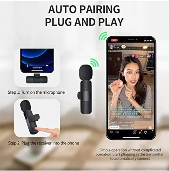 IMPORTED WIRELESS LAVALIER MICROPHONE AUDIO VIDEO RECORDING - Style Elevates