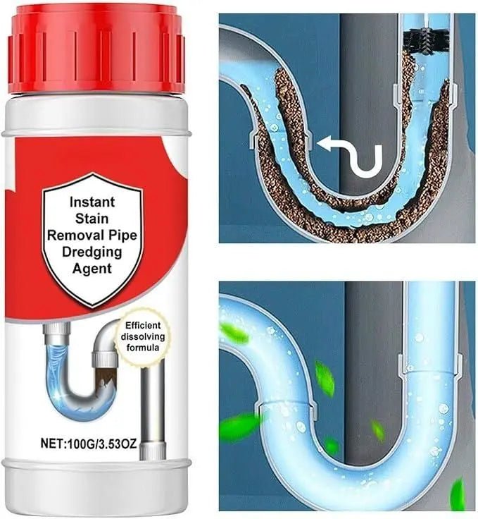 Instant Stain Removal Pipe Dredge Agent 100gm (Pack of 1) - Style Elevates