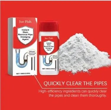 Instant Stain Removal Pipe Dredge Agent 100gm (Pack of 1) - Style Elevates