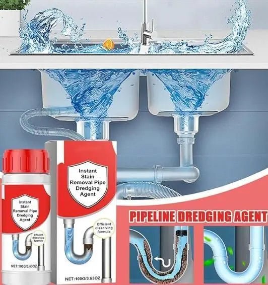 Instant Stain Removal Pipe Dredge Agent 100gm (Pack of 1) - Style Elevates