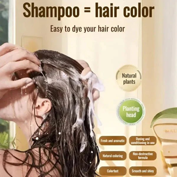 Japanese Long Lasting Natural Hair Dye Shampoo - Style Elevates