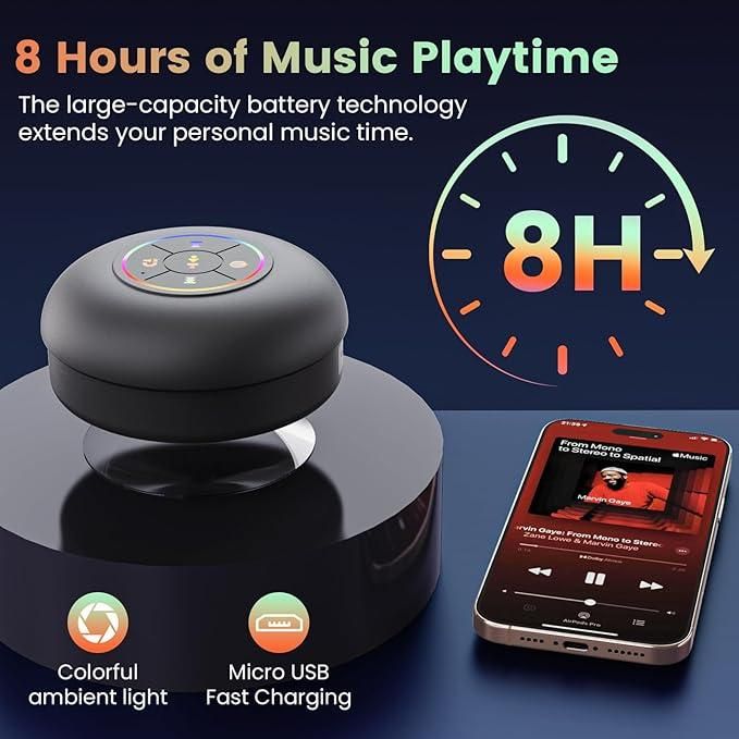 Large Suction Cup Waterproof Bluetooth Speaker - Style Elevates