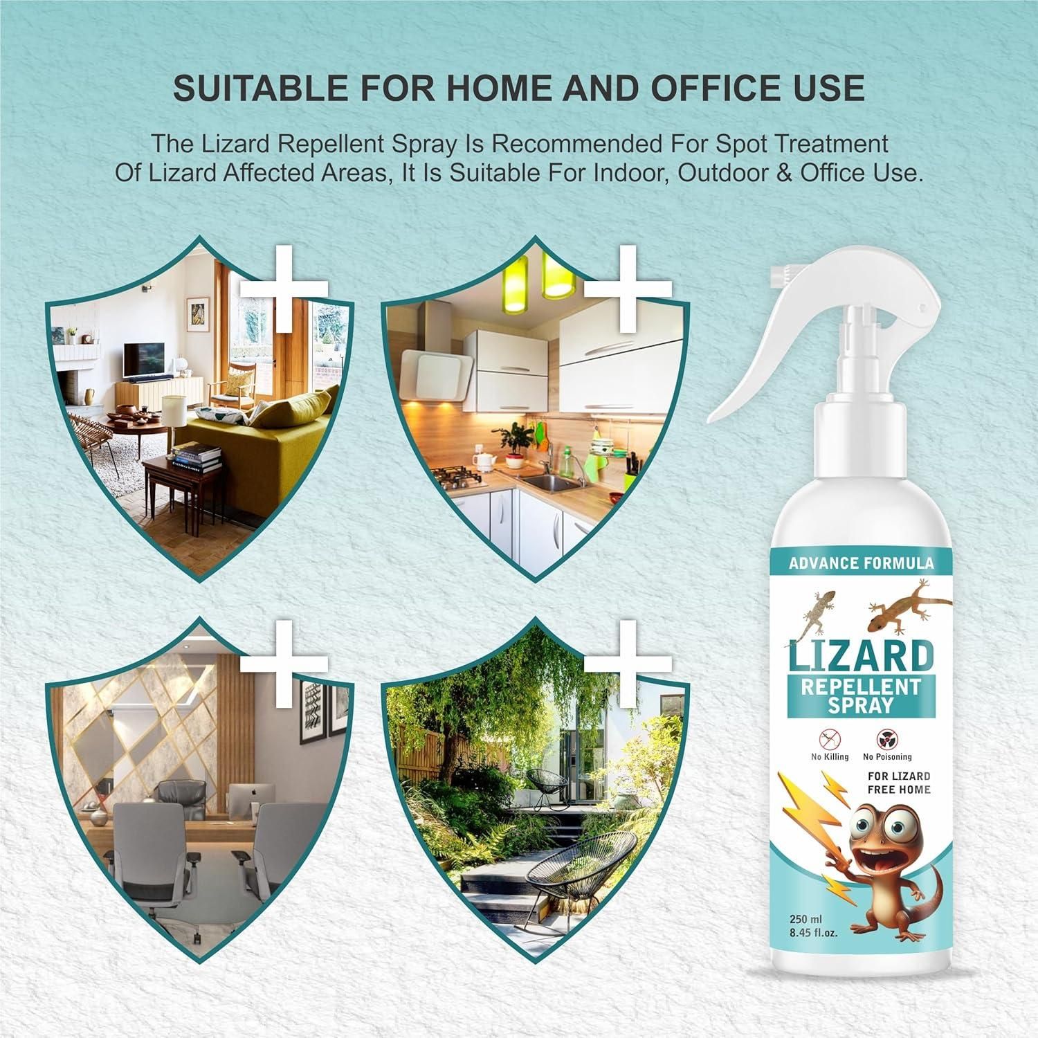 Lizard Repellent for Home Spray Pest Control 250ML (Pack of 2) - Style Elevates