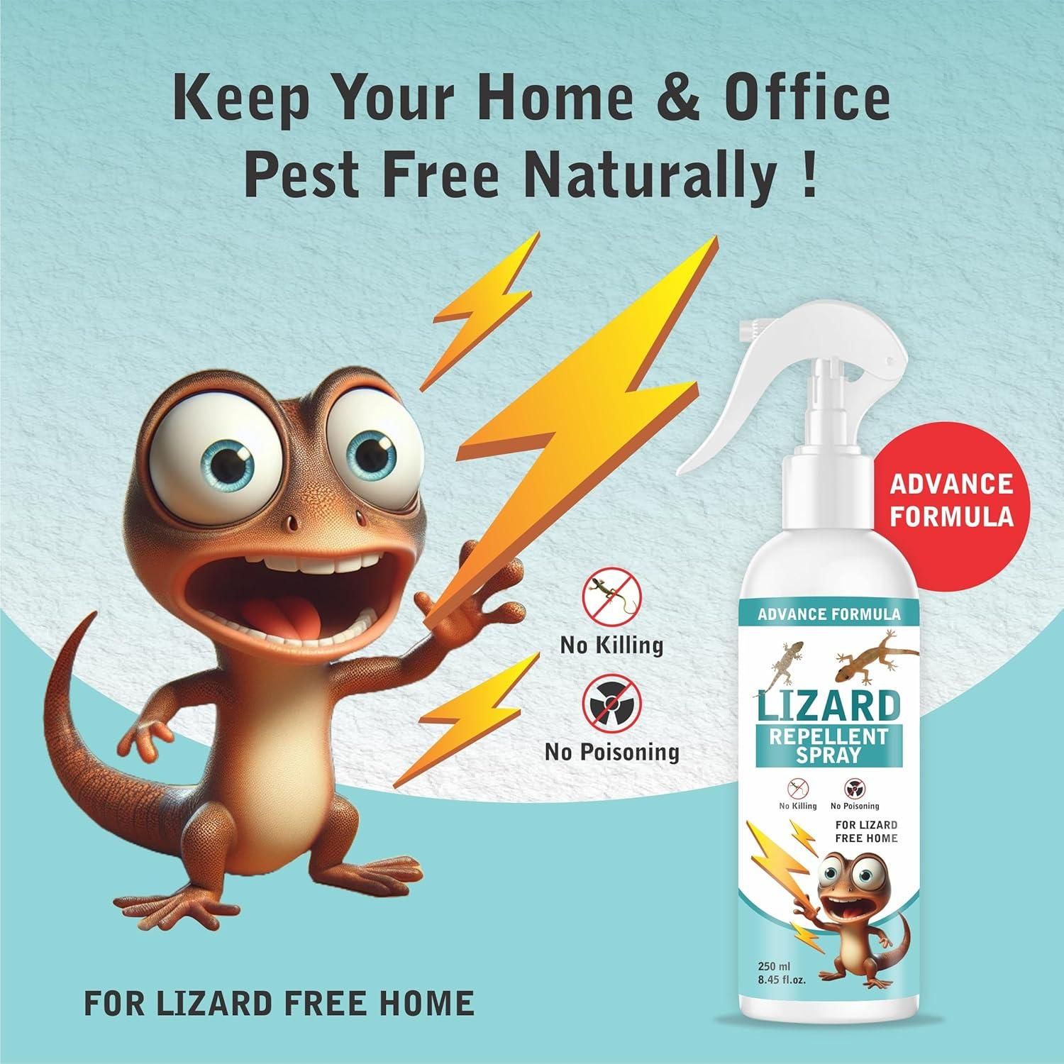 Lizard Repellent for Home Spray Pest Control 250ML (Pack of 2) - Style Elevates