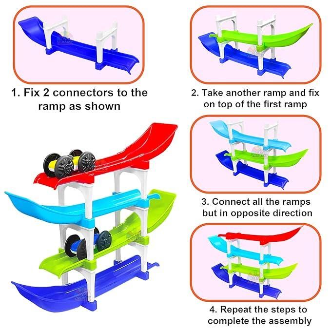 Ramp Racer , Multi level Ramp Racing Car Toy Set - Style Elevates
