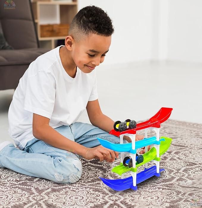 Ramp Racer , Multi level Ramp Racing Car Toy Set - Style Elevates