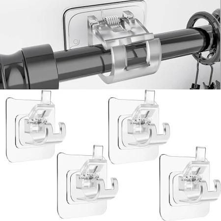 Rods Clips Hook Self Adhesive Pack of 6 - Style Elevates