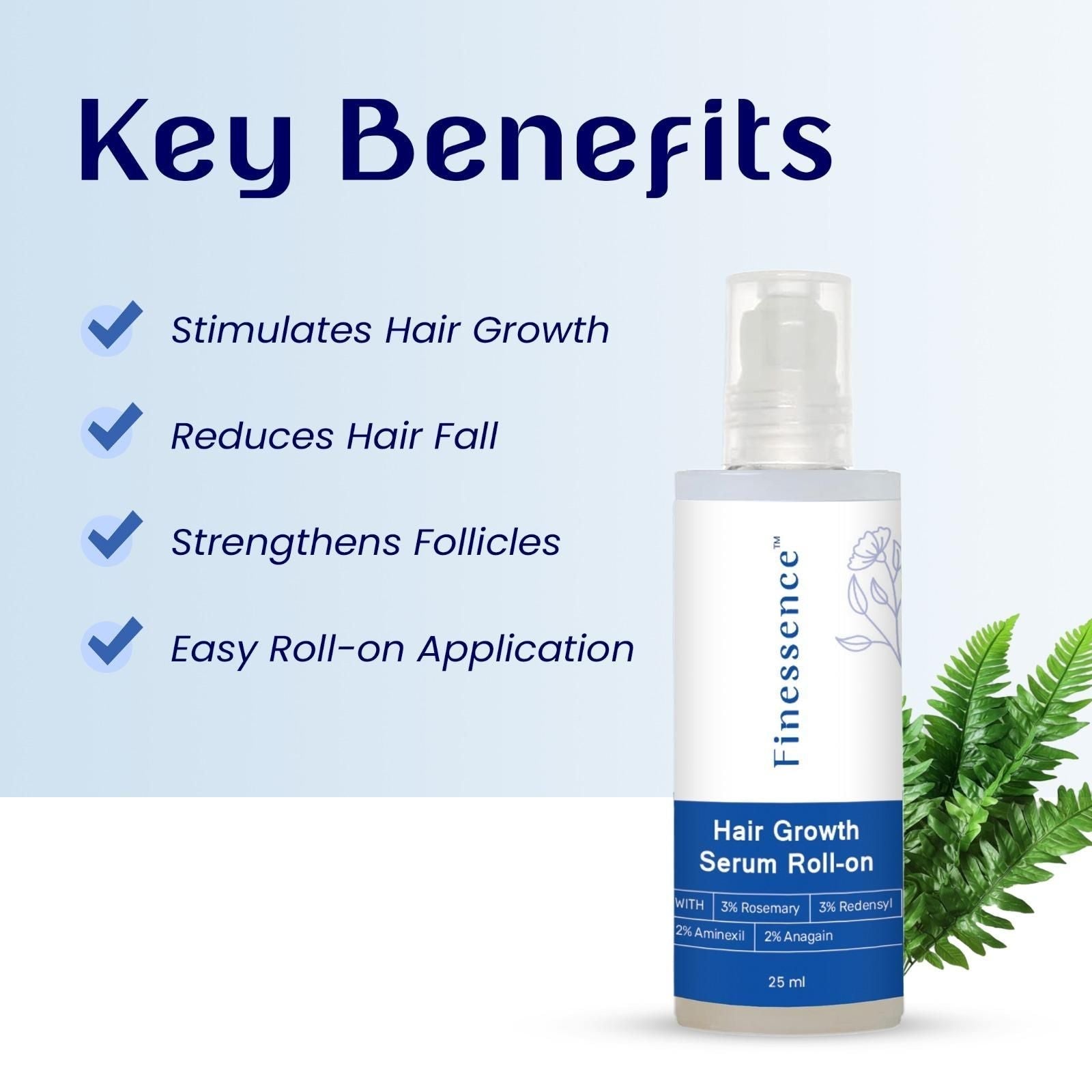 Rosemary Hair Growth Serum (Roll On) 25ml - Style Elevates