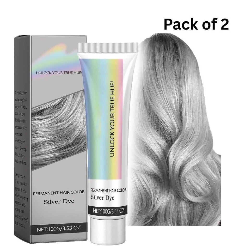 Silver Hair Dye, 2-In-1 (Pack of 2) - Style Elevates