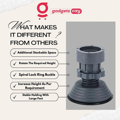 Height Adjustable Washing Machine Stand (Pack Of 4).